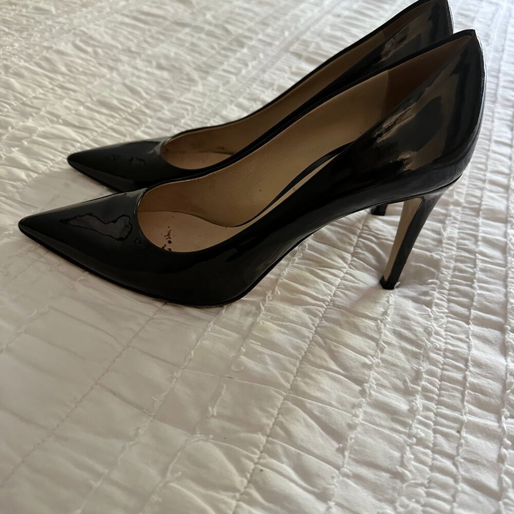 M. Gemi "The Fiero," Black Patent Leather 3" heels, 38